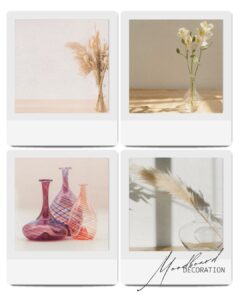 moodboard décoration avec des vases
