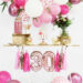 Thème de décoration rose pour un anniversaire adulte !