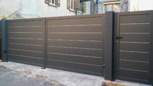 Un portail en aluminium