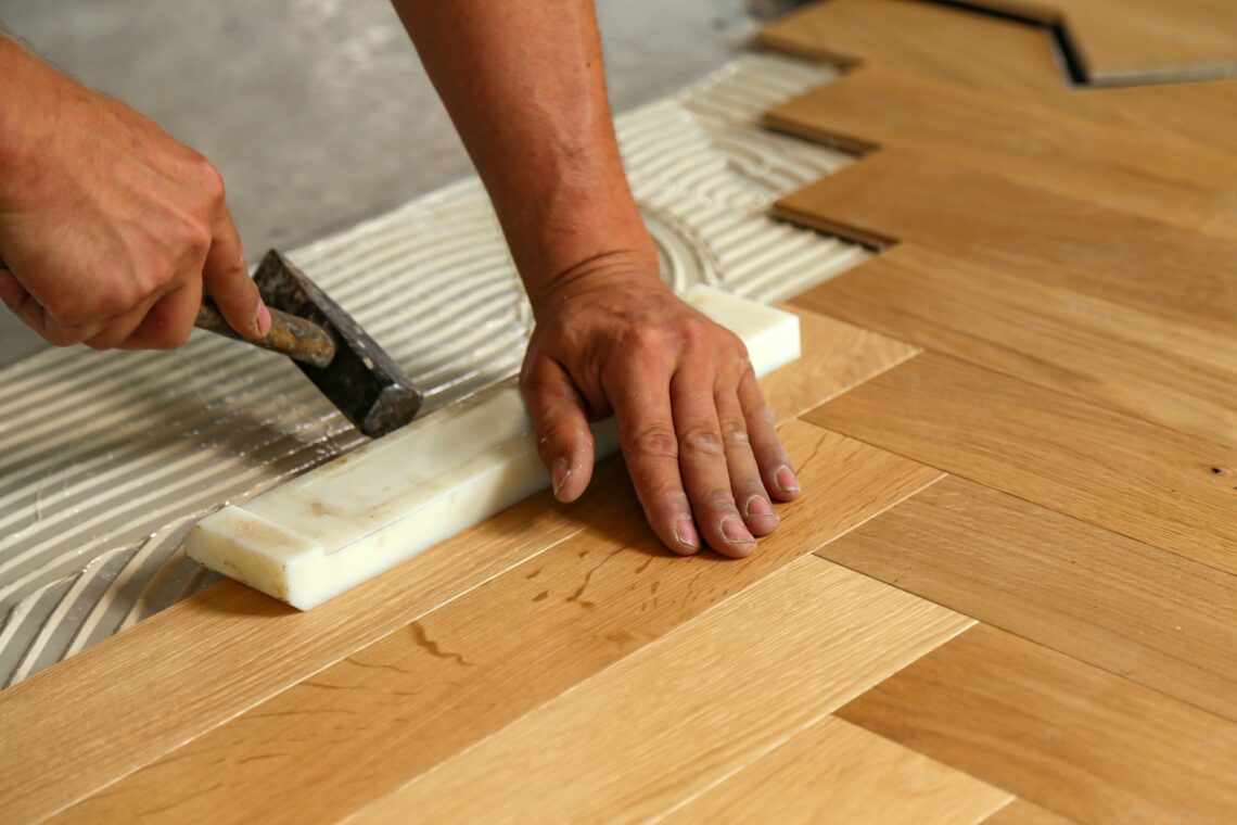 Pose du parquet