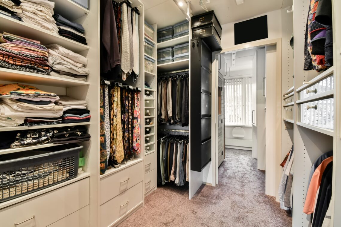 Interior of a dressing room